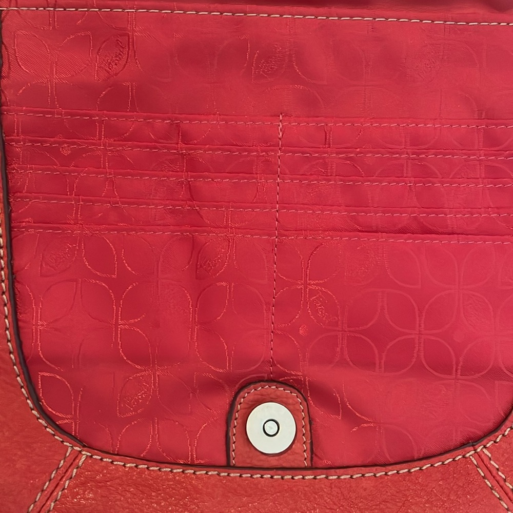 Orange Leather Fossil Bag - Picture 4 of 10